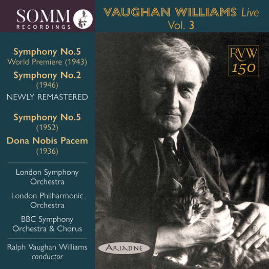 Vaughan Williams Live - Vol 3. © 2022 SOMM Recordings (ARIADNE 5019-2)