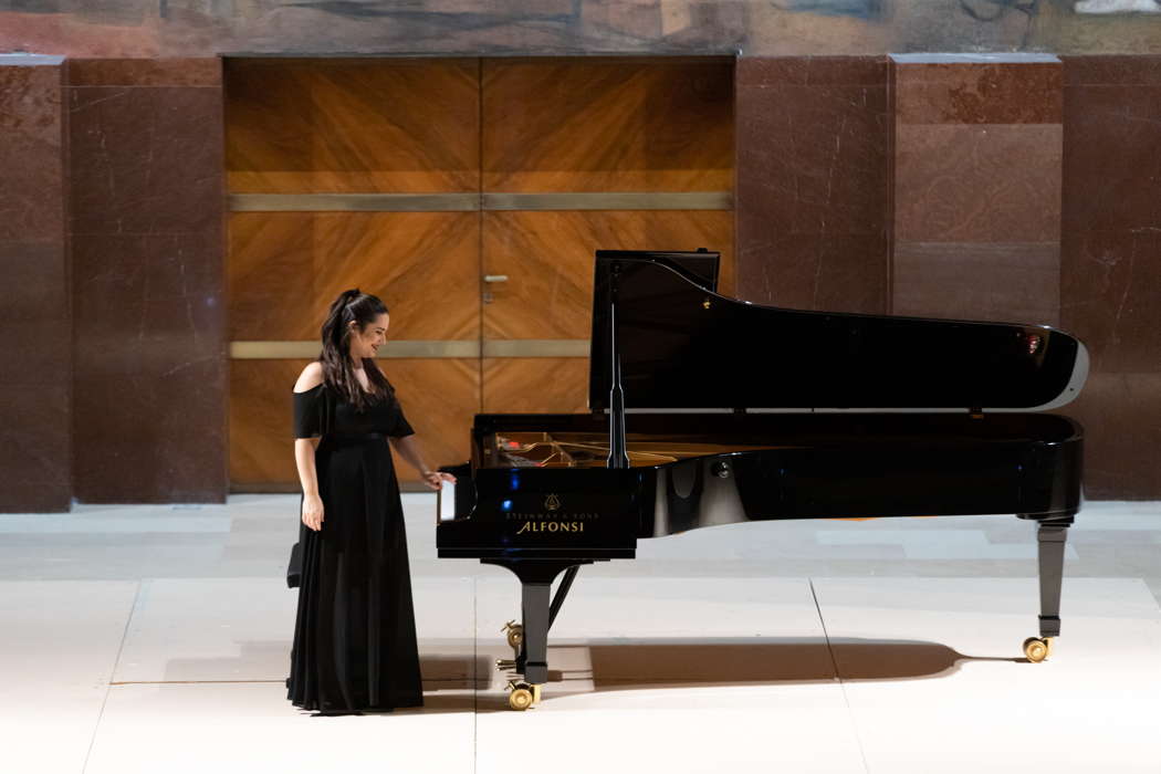 Leonora Armellini at the IUC, Aula Magna della Sapienza in Rome on 3 December. © 2022 Andrea Caramelli and Federico Priori