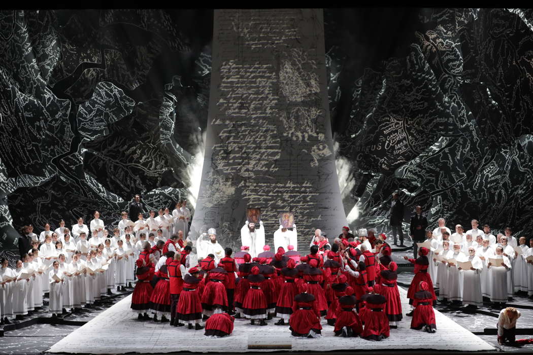 A scene from Part 1 of Musorgsky's 'Boris' at La Scala. Photo © 2022 Brescia e Amisano