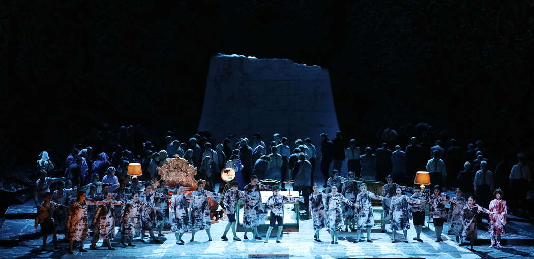 A scene from Part 2 of Musorgsky's 'Boris' at La Scala. Photo © 2022 Brescia e Amisano