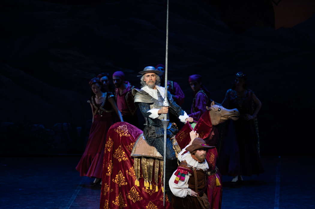 Damiano Mongelli in the title role of Opera di Roma's production of 'Don Quixote' by Ludwig Minkus. Photo © 2022 Fabrizio Sansoni