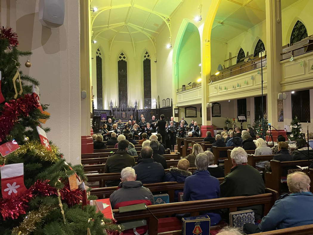 The Sitwell Singers performing on 19 December 2022