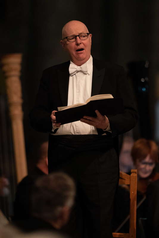 Andrew Mayor in Worcester Cathedral on 26 November. Photo © 2022 Michael Whitefoot