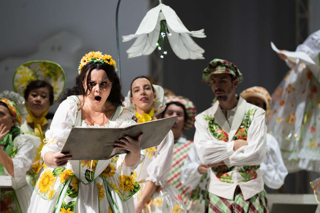 Aleksandra Kurzak as Adina in Donizetti's 'L'elisir d'amore' at Teatro dell'Opera di Roma. Photo © 2023 Fabrizio Sansoni