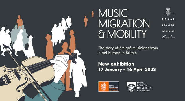 'Music, Migration and Mobility' - 17 January - 16 April 2023 at the Royal College of Music Museum, Prince Consort Road, London SW7 2BS, UK