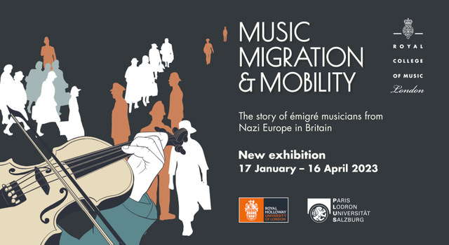 'Music, Migration and Mobility' - 17 January - 16 April 2023 at the Royal College of Music Museum, Prince Consort Road, London SW7 2BS, UK