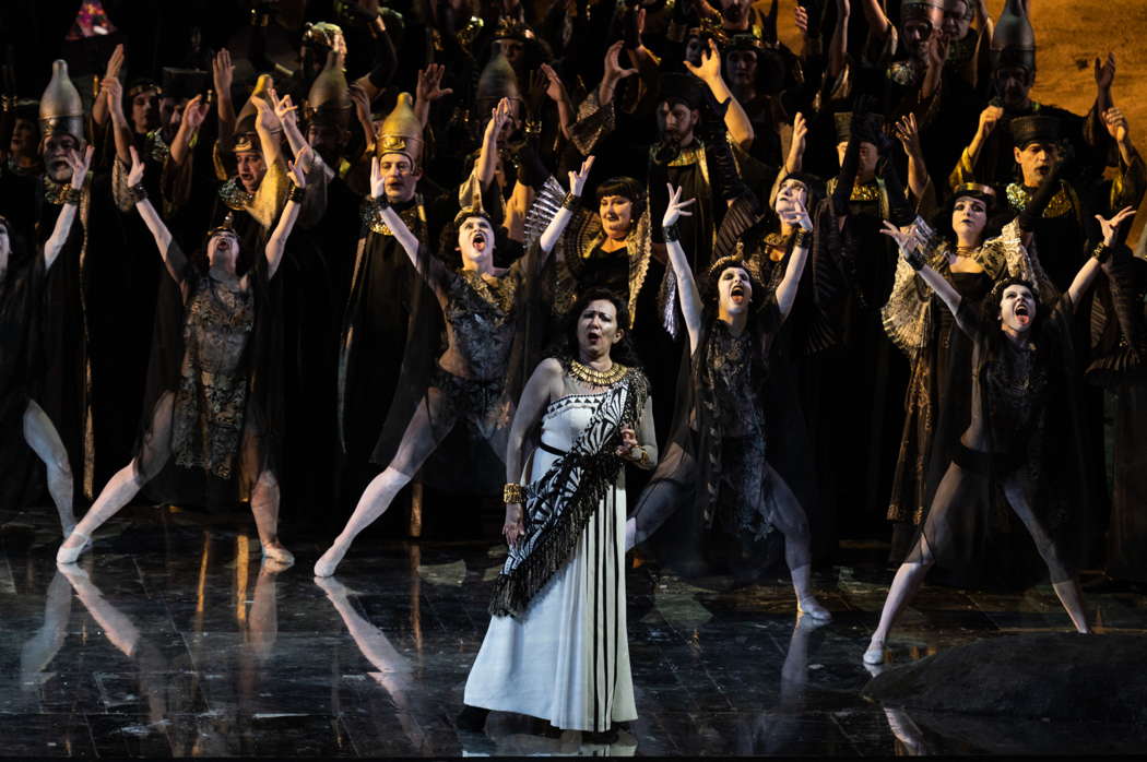 Krassimira Stoyanova in the title role of Verdi's 'Aida'. Photo © 2023 Fabrizio Sansoni