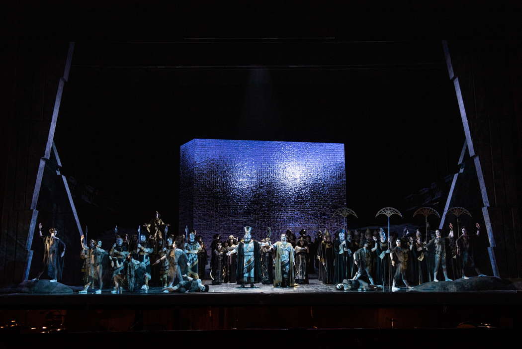 A scene from the Opera di Roma production of Verdi's 'Aida'. Photo © 2023 Fabrizio Sansoni