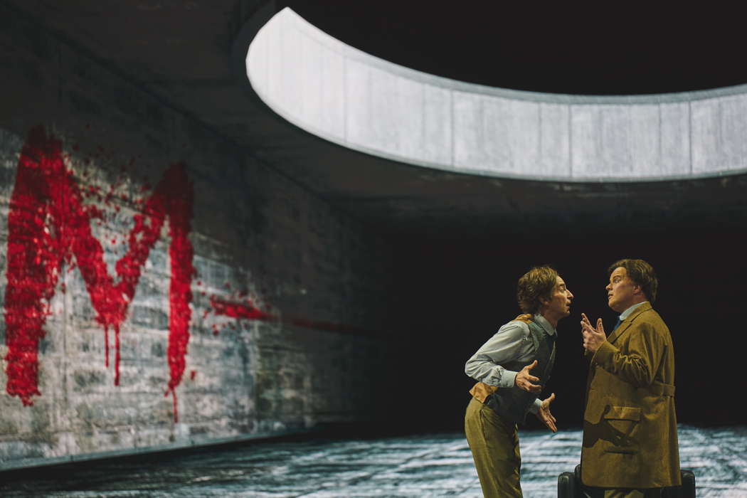 Dietrich Henschel in the title role of Busoni's 'Doktor Faust' with Daniel Brenna as Mephistopheles. Photo © 2023 Michele Monasta