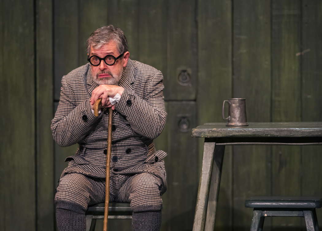 Paul Nilon as the Schoolmaster in Opera North's production of Janáček's 'The Cunning Little Vixen'. Photo © 2023 Tristram Kenton