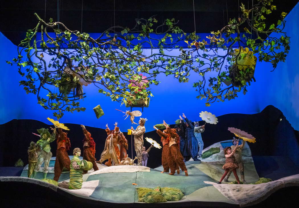 The company of Opera North's production of Janáček's 'The Cunning Little Vixen'. Photo © 2023 Tristram Kenton