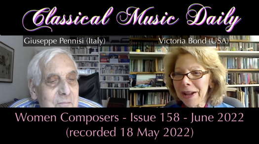 Giuseppe Pennisi in conversation with Victoria Bond in May 2022 at the beginning of our June 2022 video newsletter