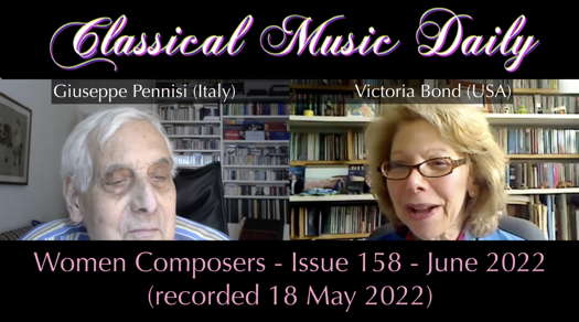 Giuseppe Pennisi in conversation with Victoria Bond in May 2022 at the beginning of our June 2022 video newsletter