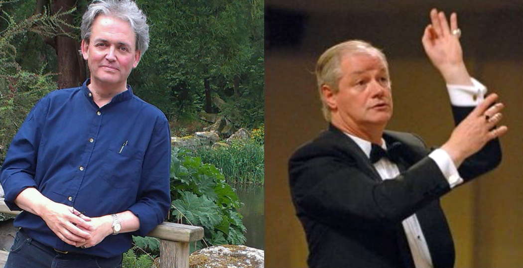 Two Three Choirs highlights. Francis Pott (left), whose specially commissioned full-length oratorio will be heard on Tuesday, and Ronald Corp, who is celebrated on Sunday