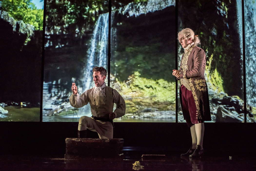 Joseph Doody as Allesandro (left) and George Curnow as Agenore in Mozart's 'Il re pastore' at the Buxton Festival. Photo © 2023 Genevieve Girling