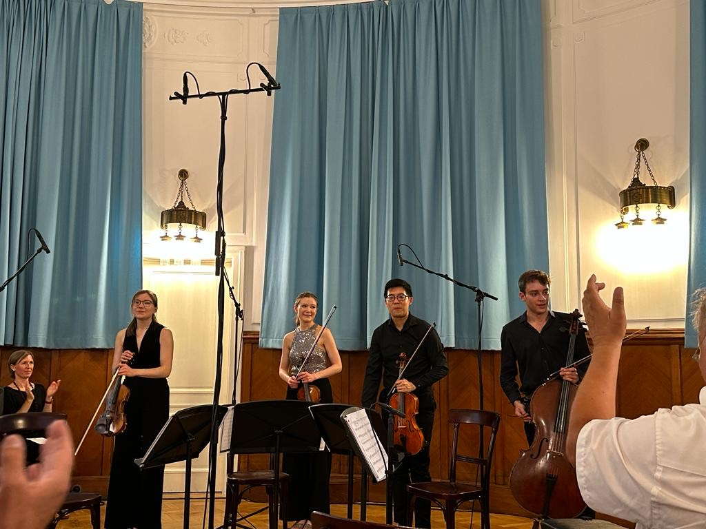 The Ineo Quartet in Vienna on 22 June. Photo © 2023 Bea Lewkowicz