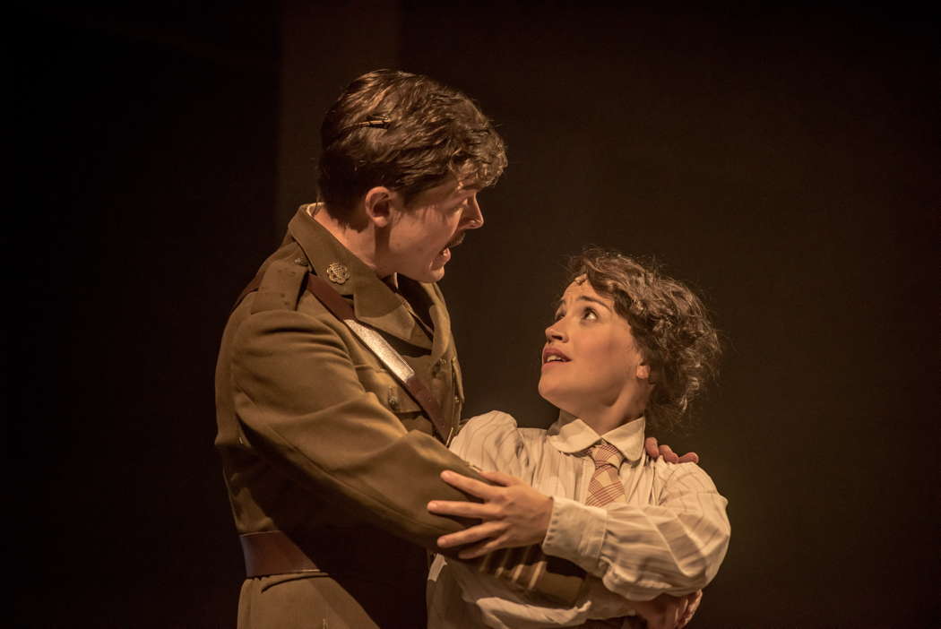 Alexander Knox as Roland Leighton and Audrey Brisson as Vera Brittain. Photo © 2023 Genevieve Girling