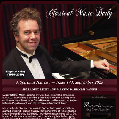 Classical Music Daily's September 2023 newsletter