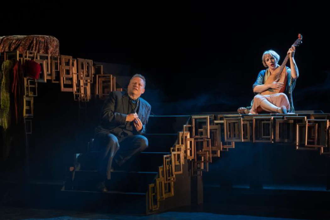 Erich Korngold's stunning 'Die tote Stadt' - Marietta (Rachel Nicholls) entrances Paul (Peter Auty) by mimicking his dead wife, Marie. Photo © 2022 Matthew Williams-Ellis