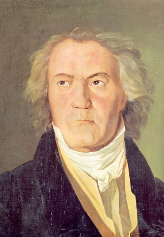 An 1823 oil-on-canvas portrait of Ludwig van Beethoven (1770-1827) by Austrian painter Ferdinand Georg Waldmüller (1793-1865)