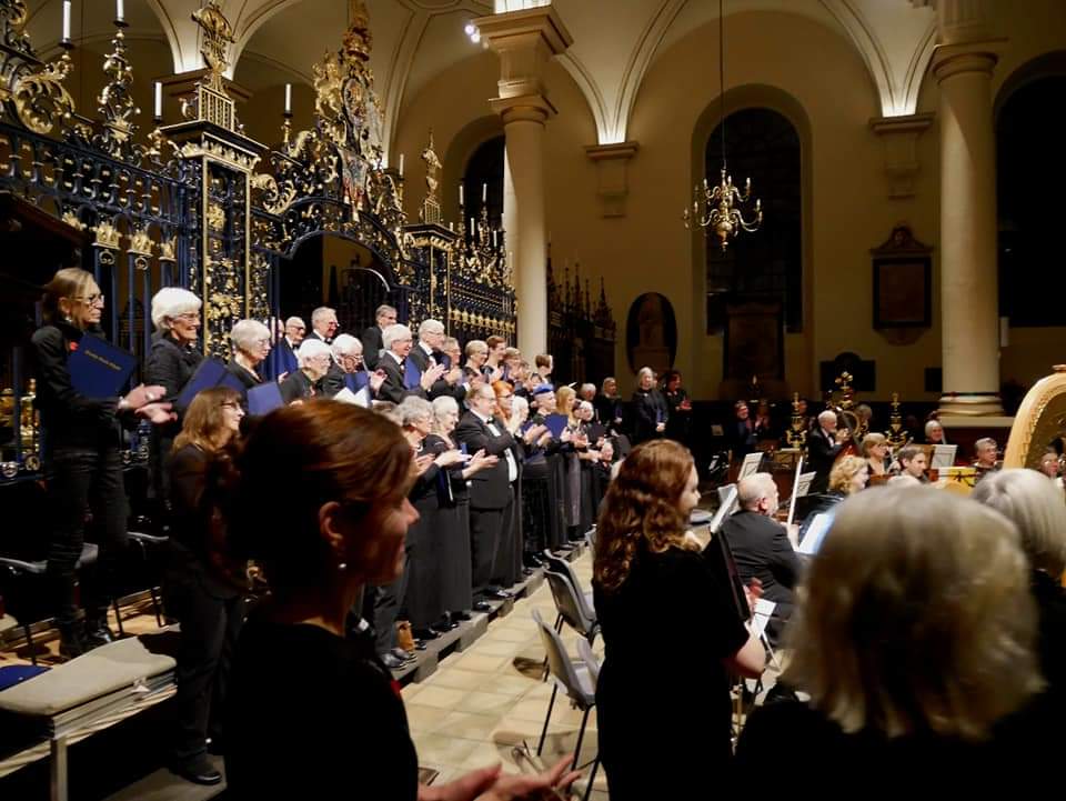 A scene from Derby Bach Choir's concert in Derby Cathedral on 11 November 2023