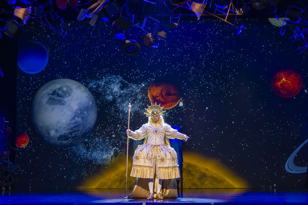 Andri Björn Róbertsson as Nebulous in Opera North's production of 'Masque of Might'. Photo © 2023 James Glossop