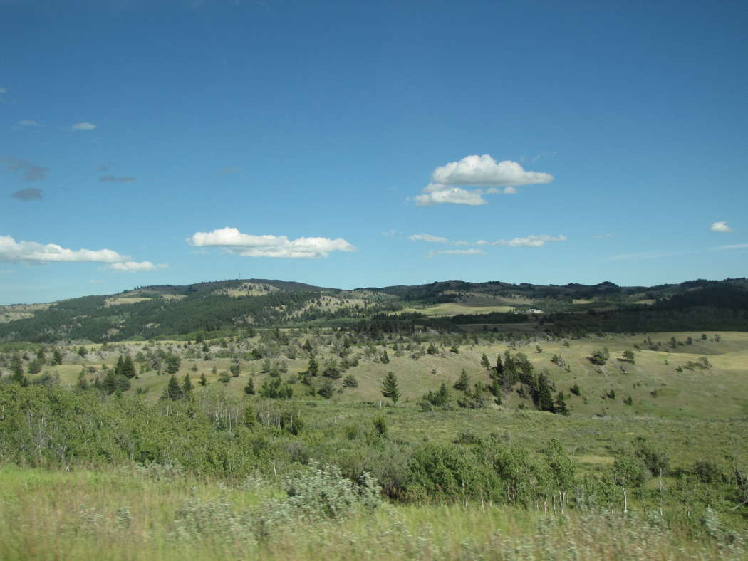 Foothills near Crowsnest Pass in the Canadian Rockies. Photo © 2023 Adrian Rumson