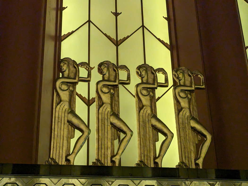 Detail showing part of the Paramount Theater's luxury interior. Photo © Jeffrey Neil