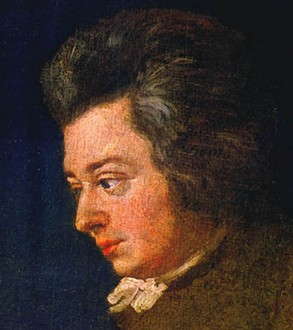 An unfinished portrait of Mozart by his brother-in-law, Joseph Lange (1751-1831)