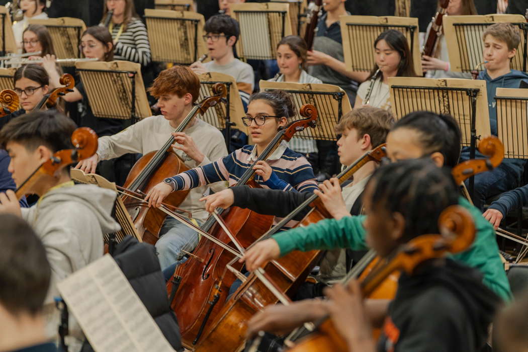 Members of the National Youth Orchestra of Great Britain