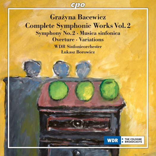Grażyna Bacewicz: Complete Symphonic Works Vol 2. WDR Sinfonieorchester / Łukasz Borowicz. © 2023 cpo