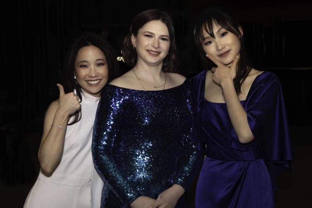 2024 Gurwitz International Piano Competition medalists, from left to right: Young Sun Choi, Tatiania Dorokhova and Yungyung Guo. Photo © 2024 Robert Michaelson