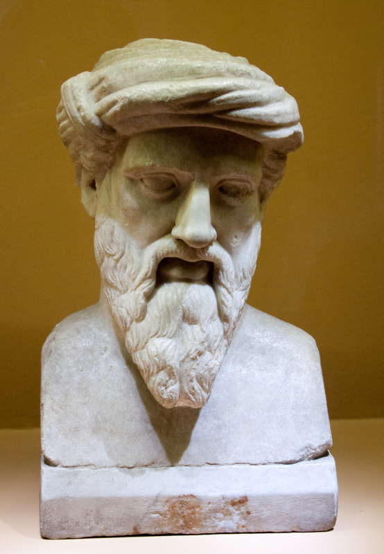 The ancient Greek philosopher Pythagoras of Samos (<em>c</em> 570-<em>c</em> 495 BC)