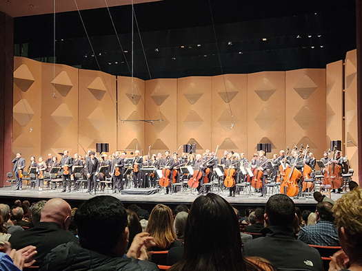 Rafael Payare and the San Diego Symphony on 25 February 2024. Photo © 2024 Ron Bierman