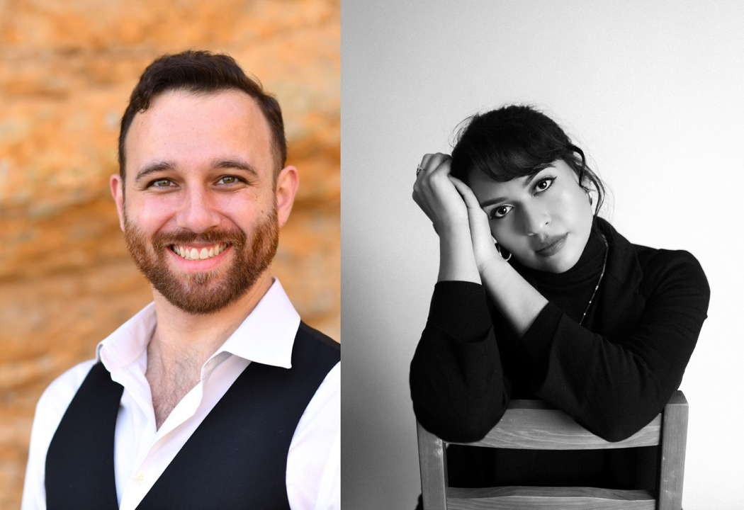 Michael Segura (left) and Michelle Gallardo-Arias