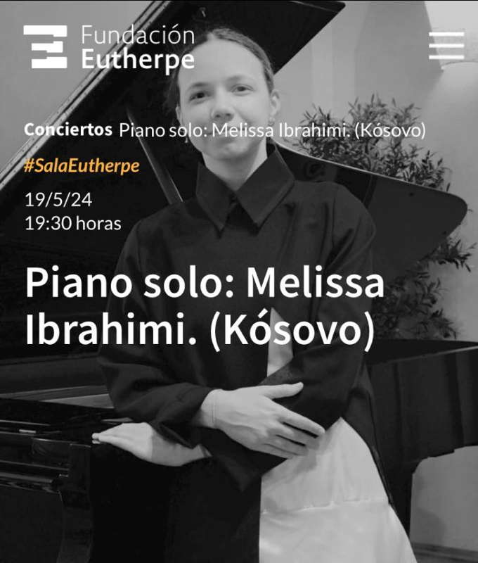 Publicity for Melisa Ibrahimi's concert in León