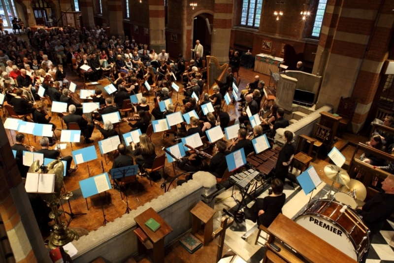 The Worcestershire Symphony Orchestra at St Martin's Church, London Road, Worcester, UK in May 2015