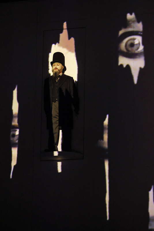 Kwangchul Youn as Sarastro in San Francisco Opera's production of Mozart's <em>The Magic Flute</em>. Photo © 2024 Cory Weaver