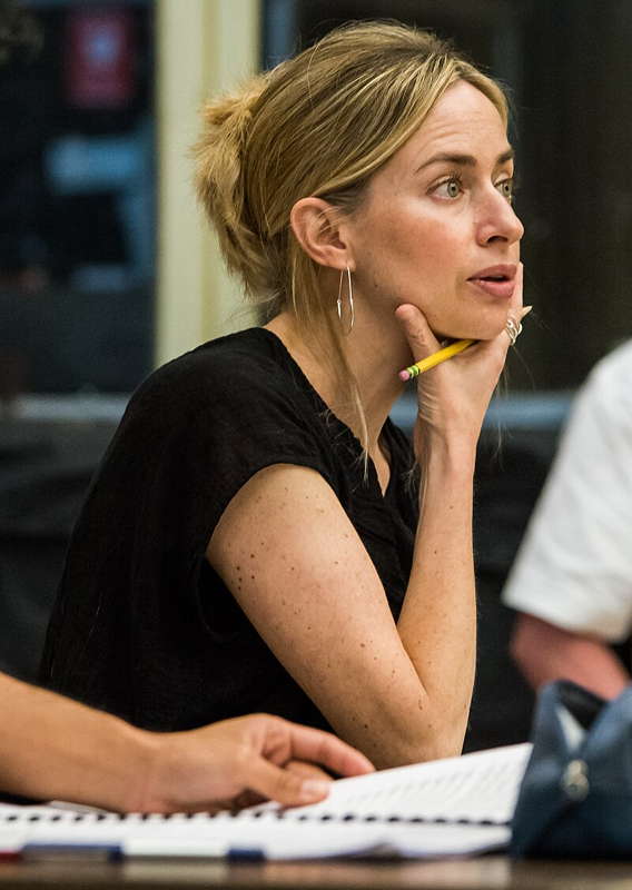 Sarah Kirkland Snider (born 1973) observing a Birmingham Royal Ballet rehearsal of her music. Photo © 2018 Drew Tommons
