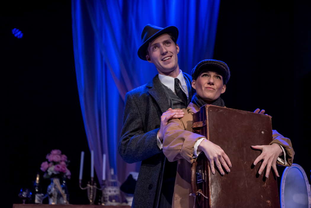 Jonah Halton as Don Pelagio and Helen Maree Cooper as Don Ettore in Haydn's 'La Canterina' at the Buxton Festival. Photo © 2024 Genevieve Girling