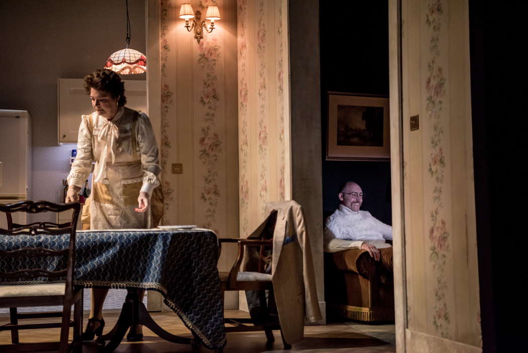Hilary Summers as Disinganno and Jorge Navarro Colorado as Tempo in Handel's 'Il Trionfo del Tempo e del Disinganno' at the Buxton Festival. Photo © 2024 Genevieve Girling
