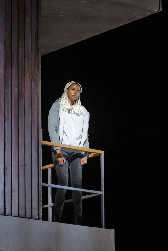 Julie Hega as Student No 3 (Iris) in 'Innocence' at San Francisco Opera. Photo © 2024 Cory Weaver
