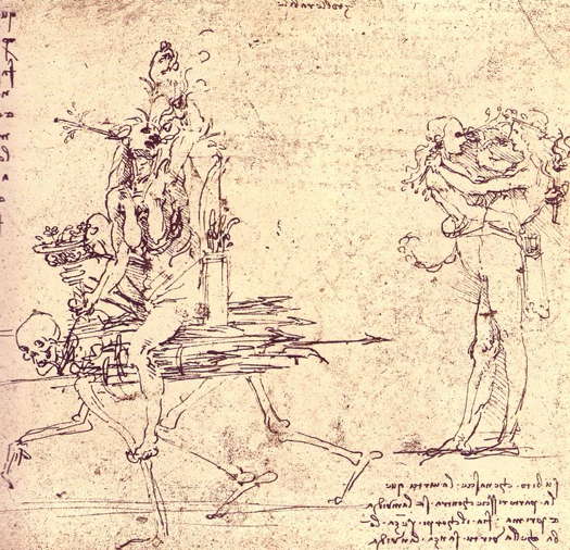A detail from  Leonardo da Vinci's 'Illustration for Virtue and Envy' (shown above) has been used in the promotion material for this concert
