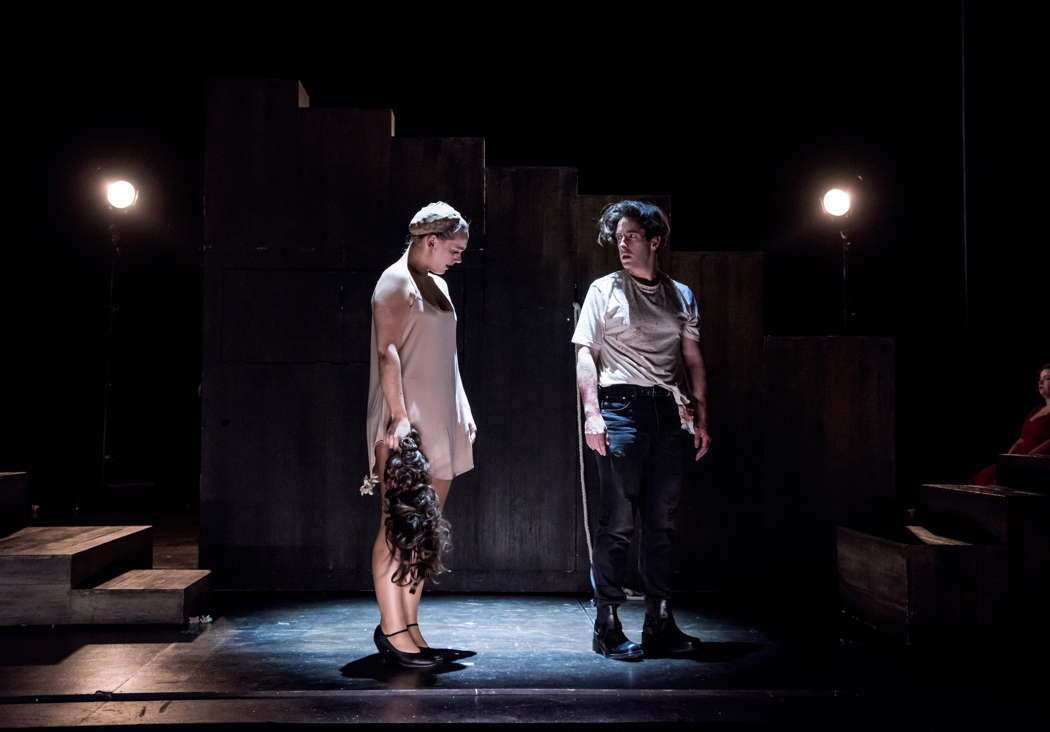 Niamh O'Sullivan as Carmen and Elgan Llŷr Thomas as Don José in 'La Tragédie de Carmen' at the Buxton Festival. Photo © 2024 Genevieve Girling