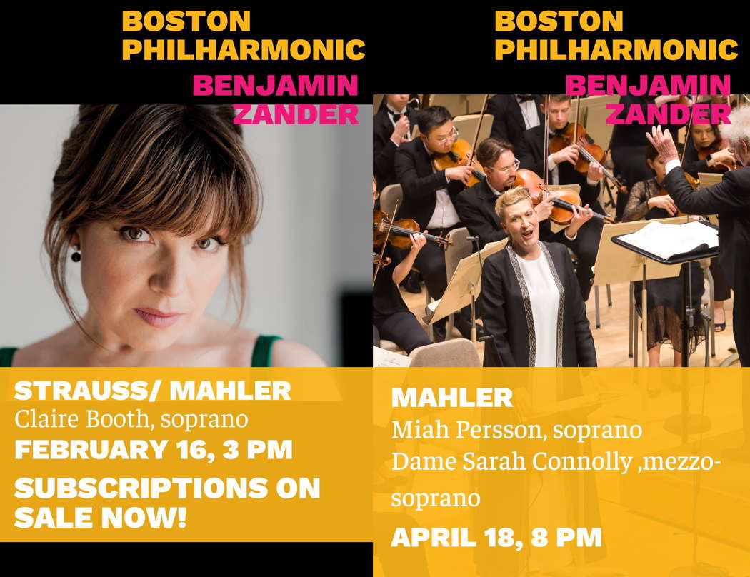 Boston Philharmonic / Benjamin Zander. Concerts in 2025. Strauss and Mahler