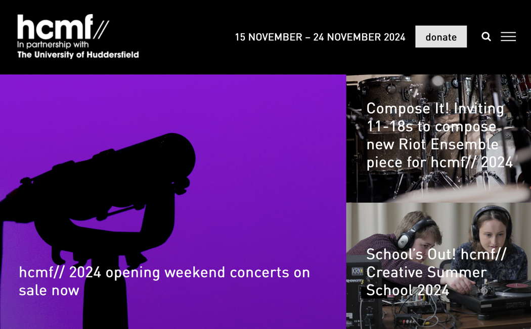Huddersfield Contemporary Music Festival 2024
