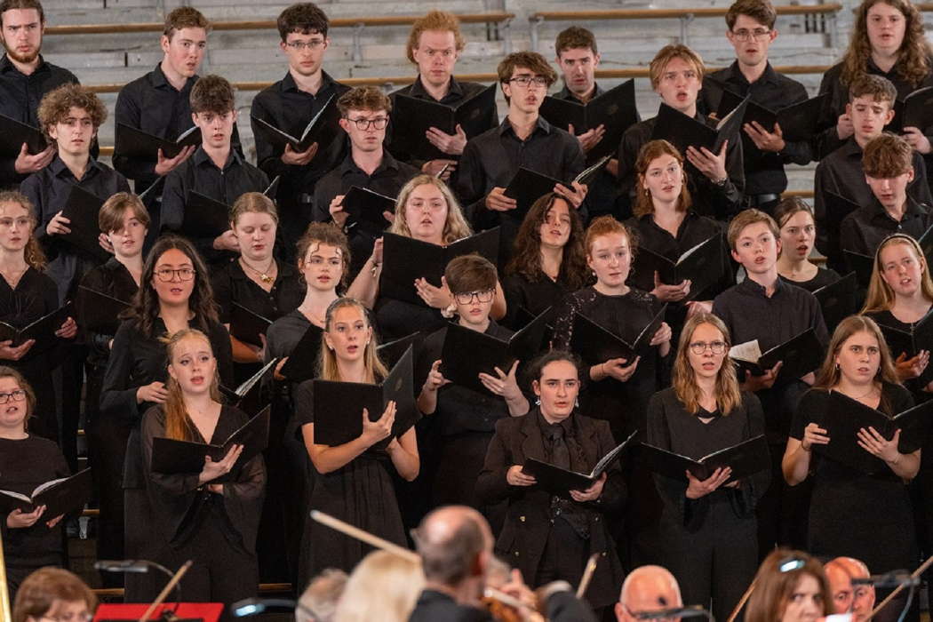 The Three Choirs Festival Youth Choir performs magnificently in Ian Venables' Requiem. Photo © 2024 Dale Hodgetts
