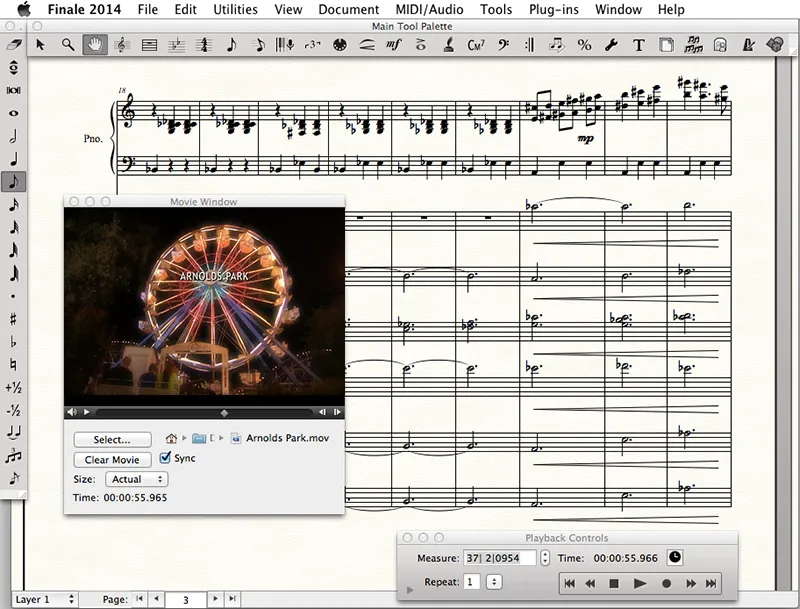 A 2014 version of 'Finale' in use. Photo © MakeMusic