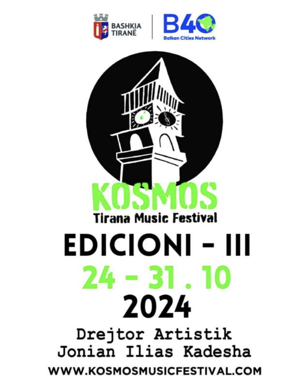Kosmos Tirana Music Festival, 24-31 October 2024