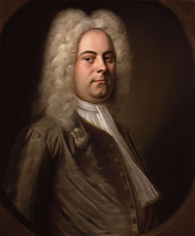 Portrait of George Frideric Handel attributed to the German painter Balthasar Denner
